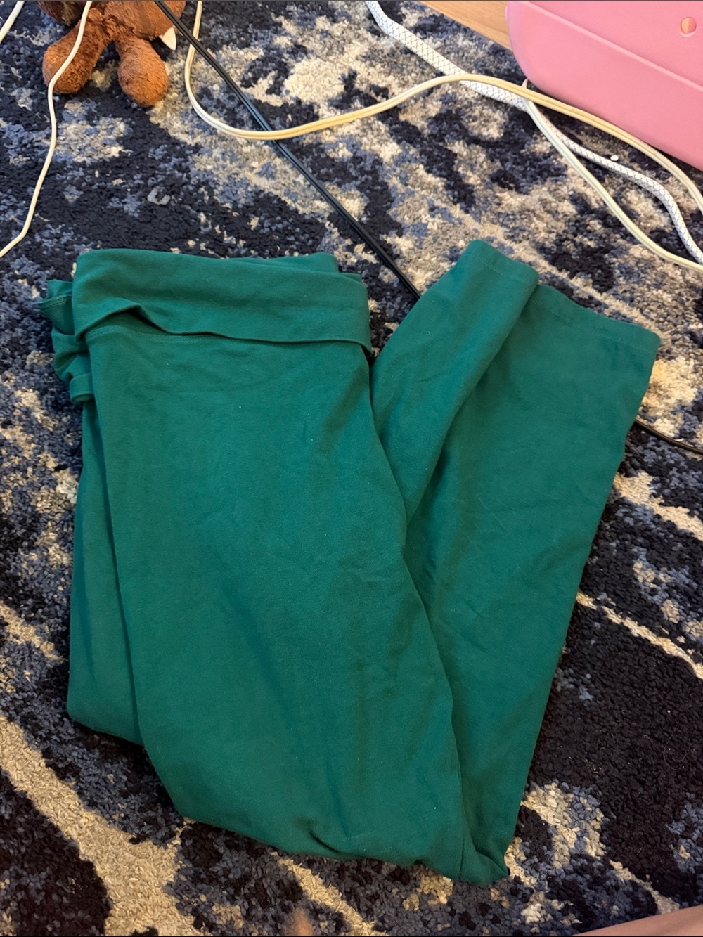PINK Victoria's Secret Deep Green Leggings